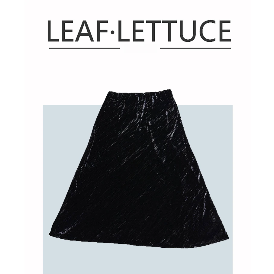 LEAF LETTUCE1012/5235秋季烧花丝绒半裙