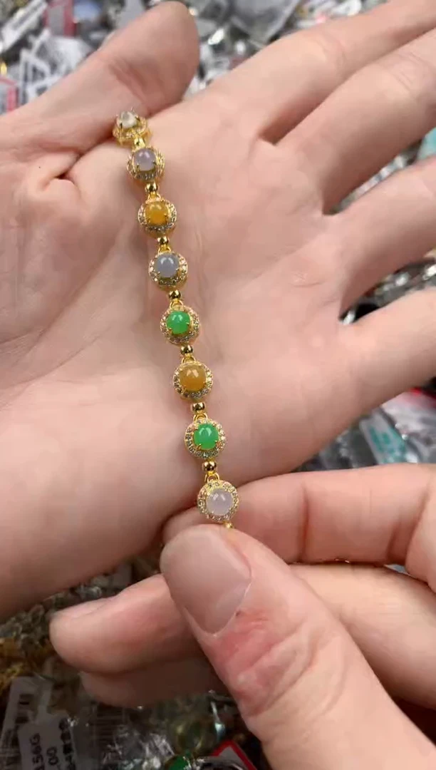 银S925镶嵌戒指翡翠777-*-------3
