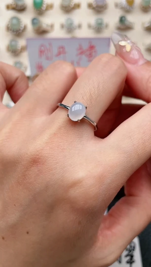 【闪购商品】翡翠戒指银S925镶嵌1111