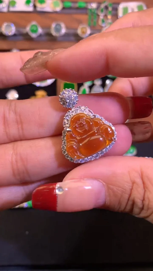 【闪购商品】翡翠颈饰未镶嵌缅甸天然A货翡翠