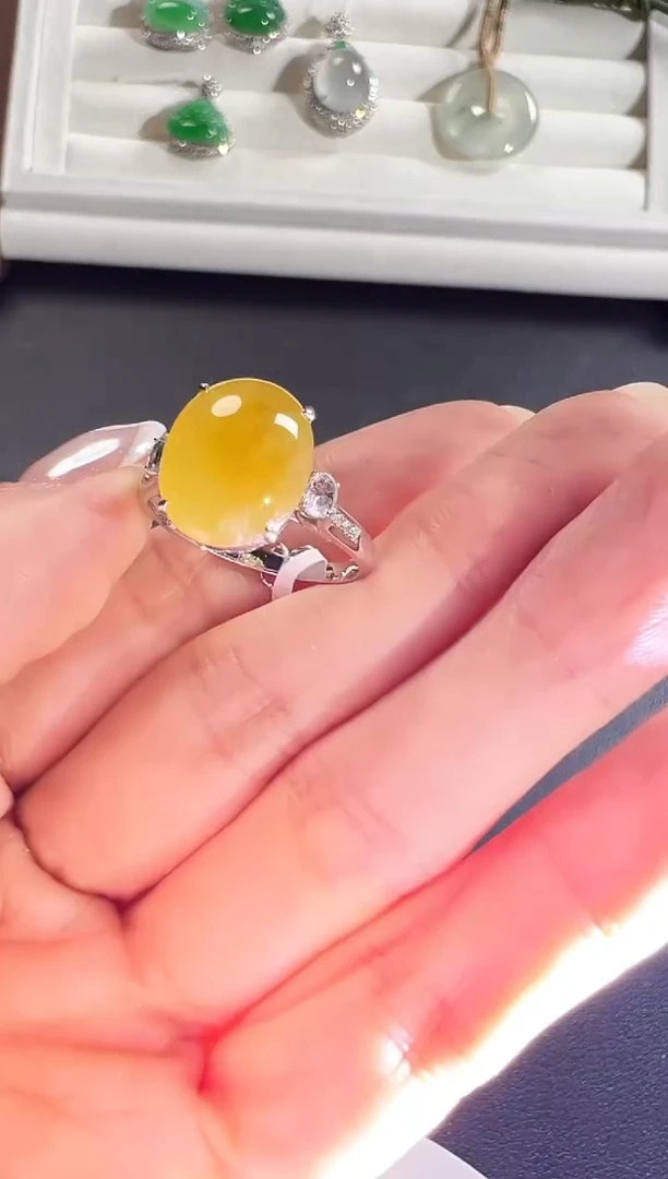 18K金镶嵌戒指翡翠KXLJ1228-002