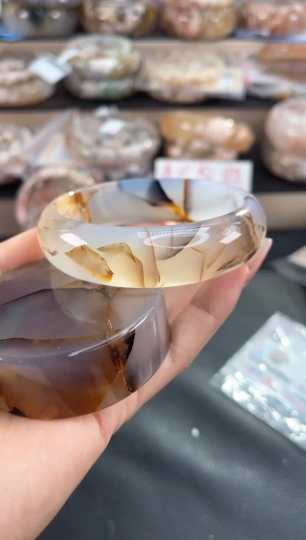 未镶嵌手镯石英质玉62（赠品镯心 不保证完美）