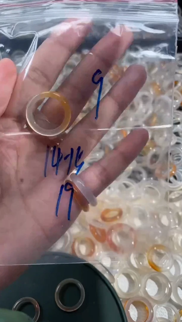 玛瑙/玉髓戒指未镶嵌9