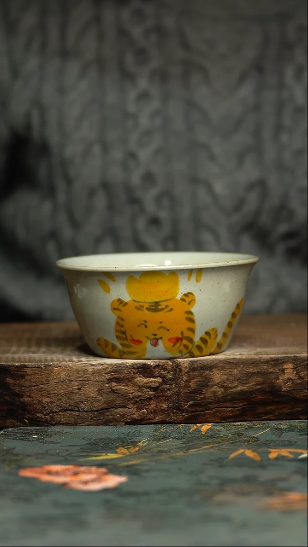 【闪购商品】杯釉下彩手工手绘同款陶器