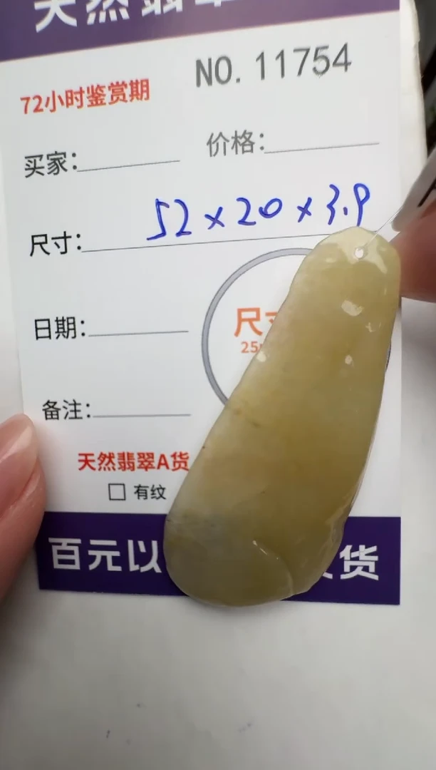 【闪购商品】翡翠颈饰未镶嵌原石11754