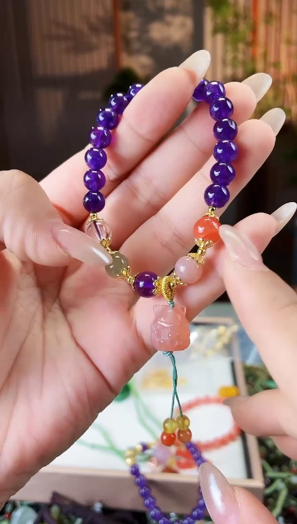 未镶嵌笔搁紫晶多样性发货拍一发一