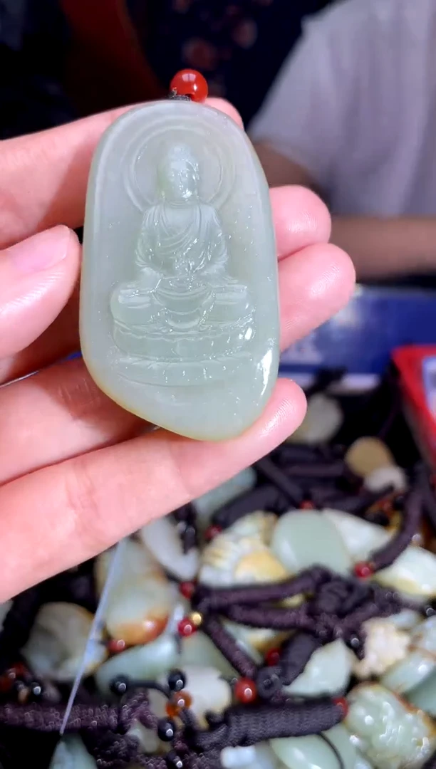 和田玉未镶嵌挂件1