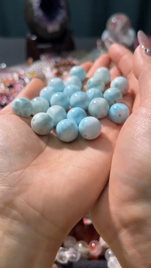 【闪购商品】针钠钙石（海纹石）手链未镶嵌64多样性发其一/单珠13+