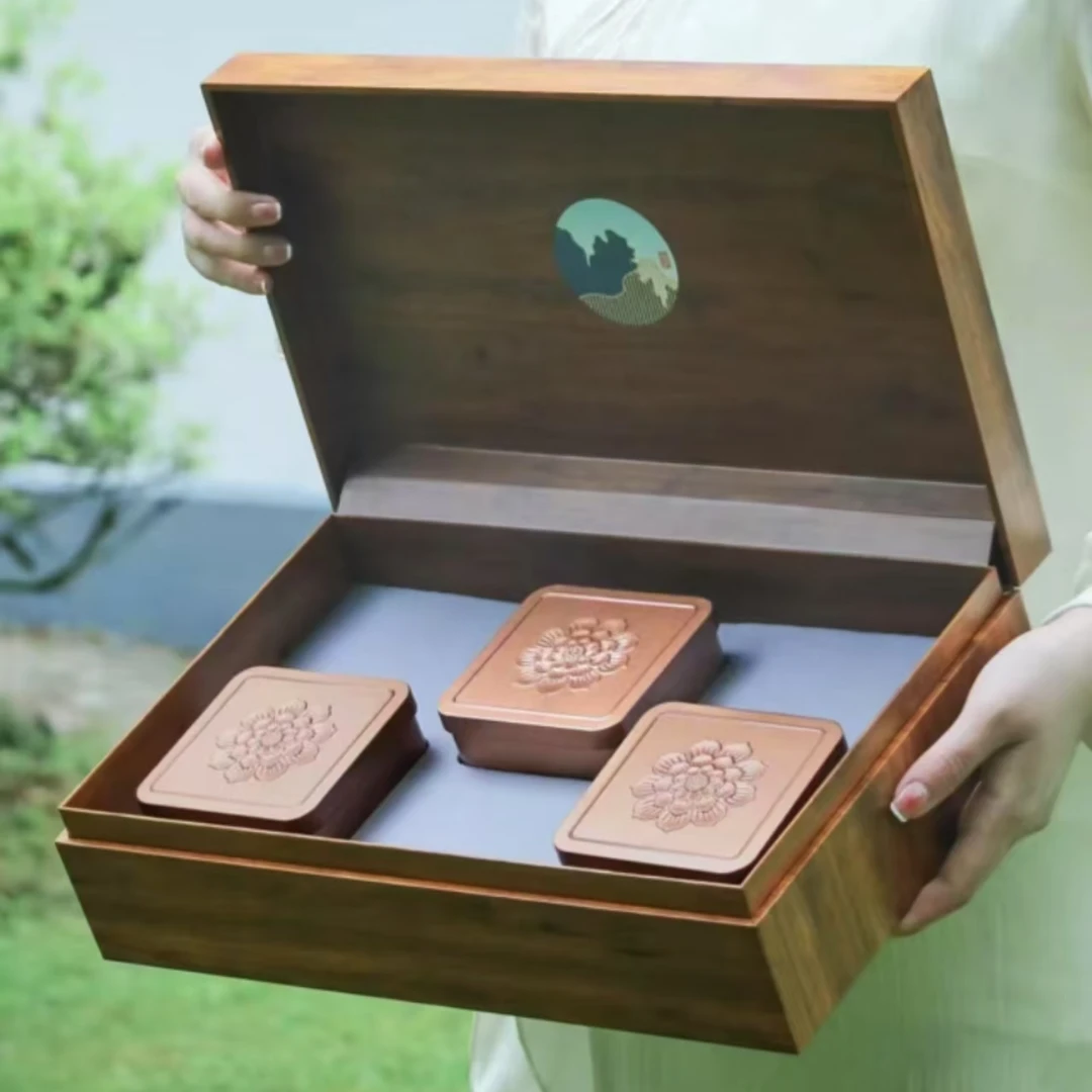 【意境】 武夷岩茶大红袍3罐礼盒装有礼袋新茶