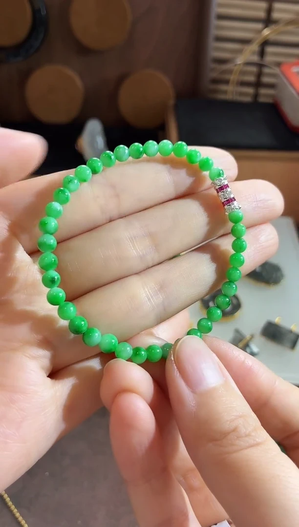 未镶嵌手串翡翠手饰