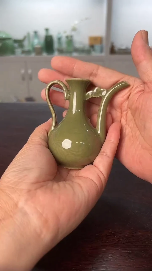 龙泉云间青瓷小米茶器