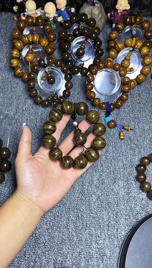 【闪购商品】阴沉木手串/手链2.0闪电水波纹348