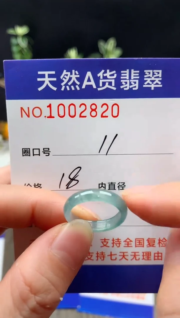 未镶嵌戒指翡翠18#