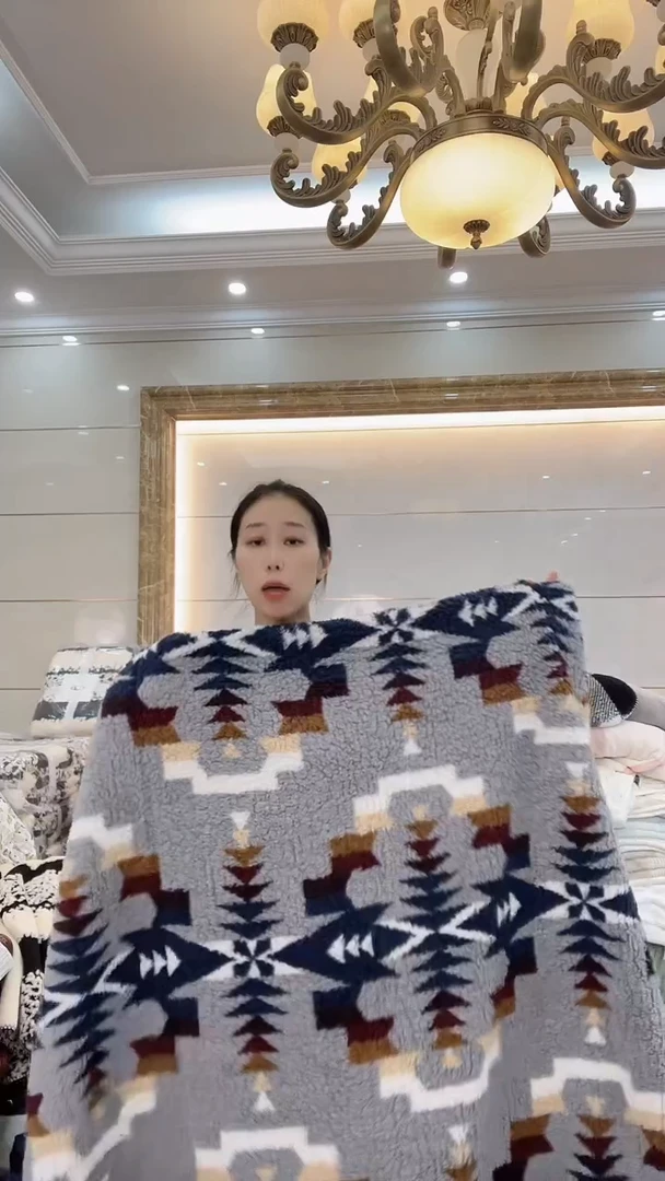 水貂毛150*200灰色波西米亚