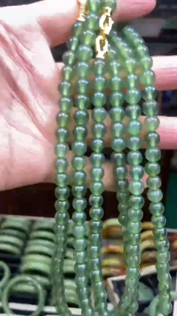 【闪购商品】岫玉颈饰未镶嵌180浅色妈妈链卡8随机发货其中一个