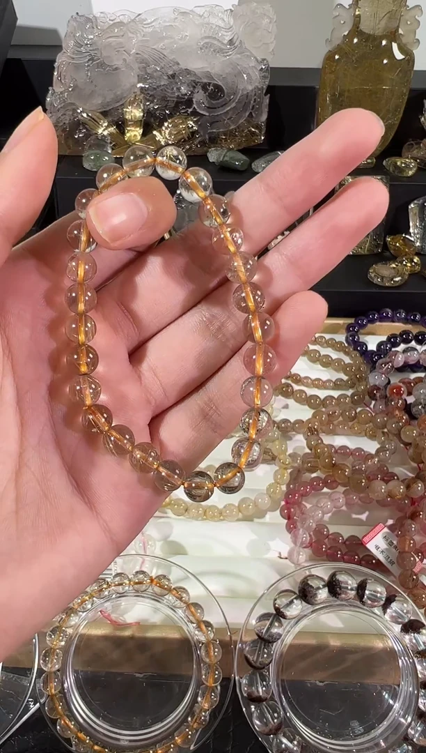 水晶手串未镶嵌天然水晶手串