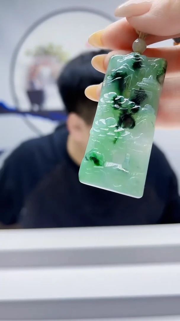 未镶嵌定制翡翠毛货挂件32