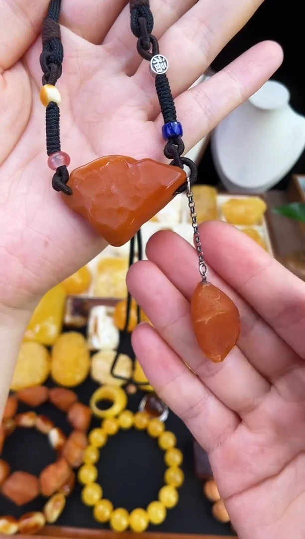 琥珀未镶嵌珠宝奇石柒月