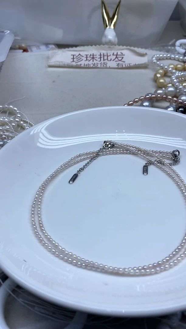 淡水珍珠未镶嵌颈饰发2