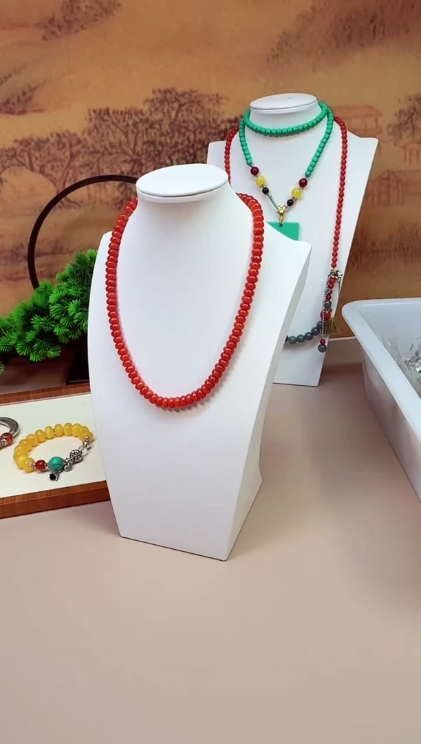 南红玛瑙银S925镶嵌颈饰XXX