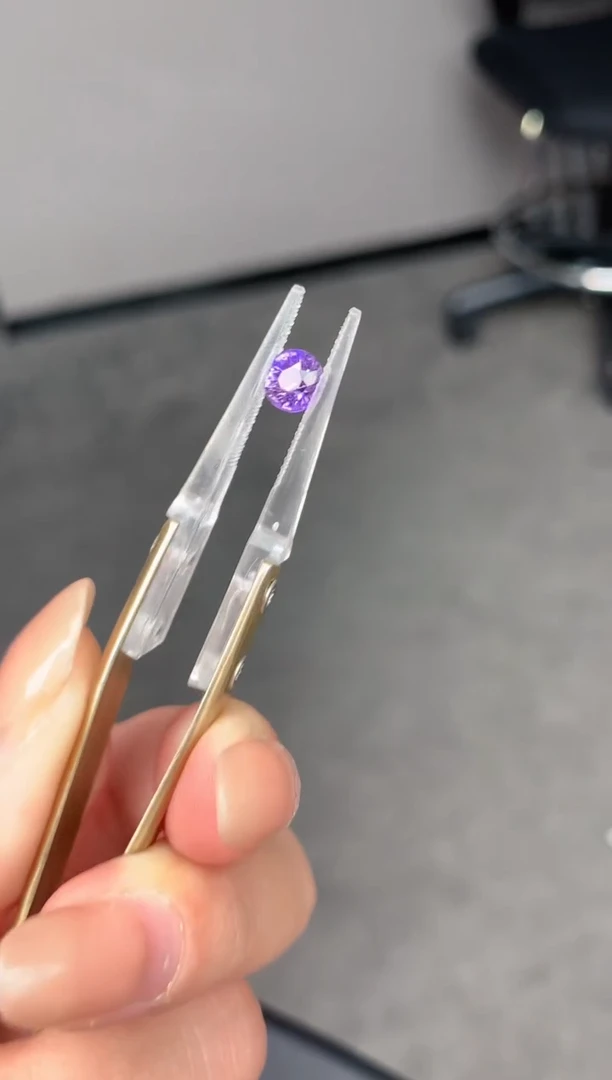 【闪购商品】彩色蓝宝石裸石未镶嵌1ct紫蓝宝