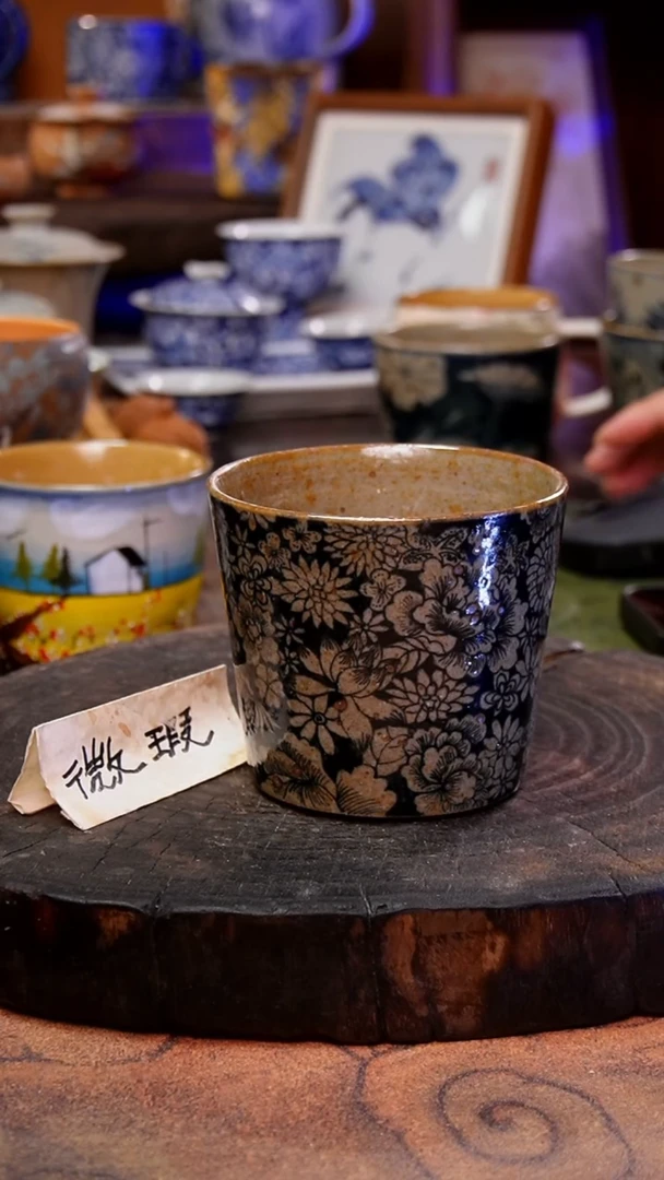 杯子万花手工手绘手工手绘