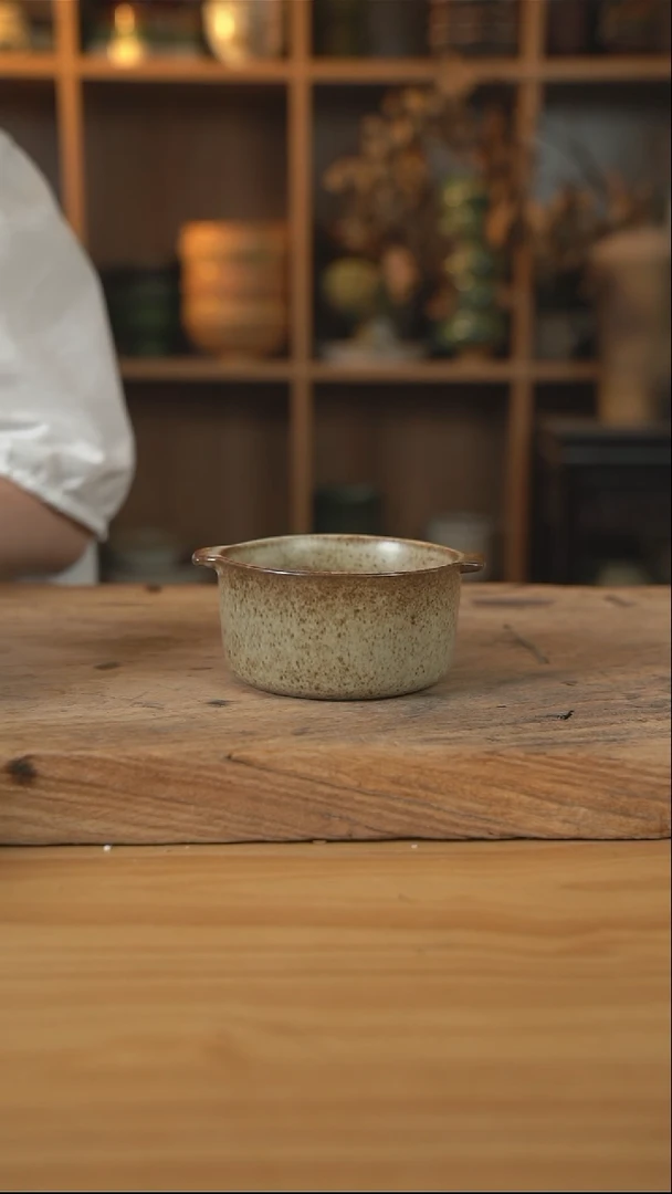 奶奶系列的双耳早餐碗