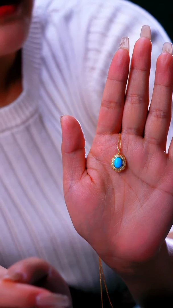 【闪购商品】绿松石吊坠银S925镶嵌发货一件