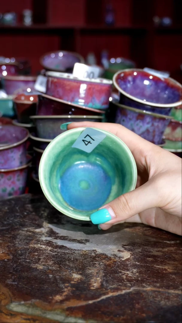 摆件精品窑变钧瓷茶器