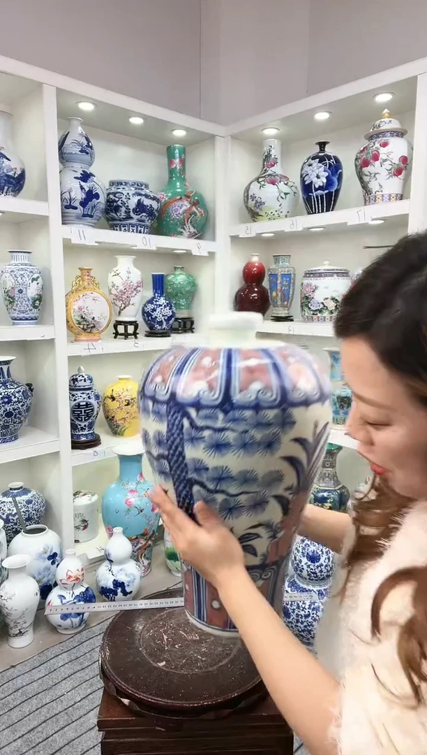 【闪购商品】陶瓷景德镇高温陶瓷摆件花瓶