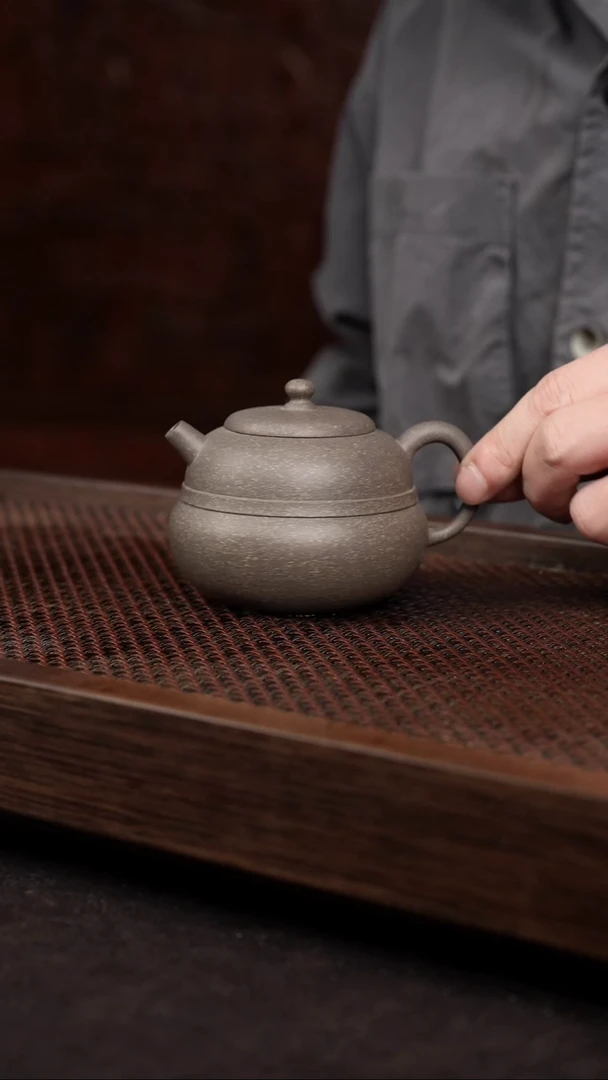 【闪购商品】紫砂茶壶粗砂青段葫芦