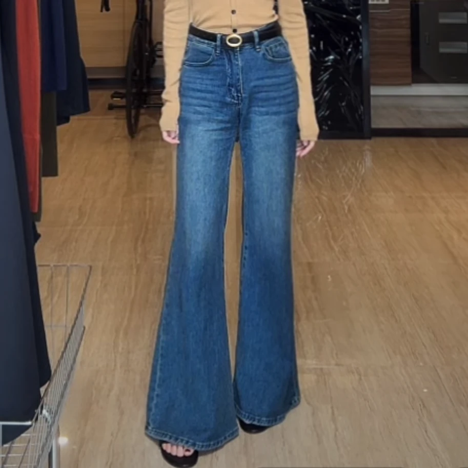 ZOUYASHIFA 中腰阔腿长裤牛仔裤 YSA4401