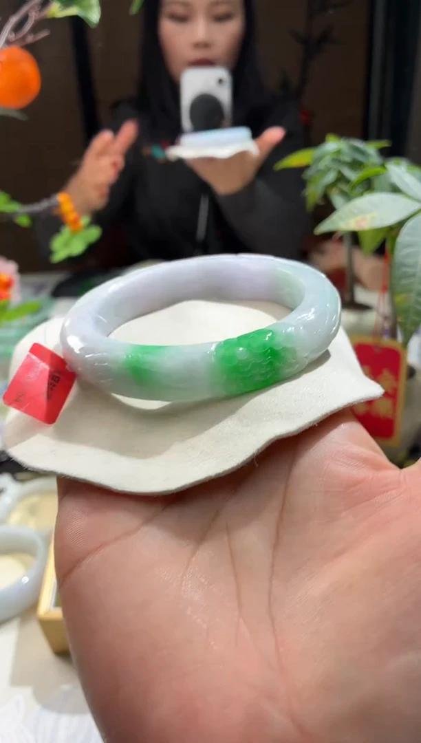 未镶嵌手镯翡翠花***?9  翡翠手镯 64