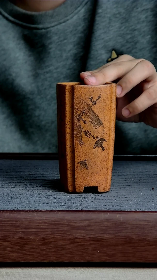 紫砂花盆5.5*11内径尺寸 燕子