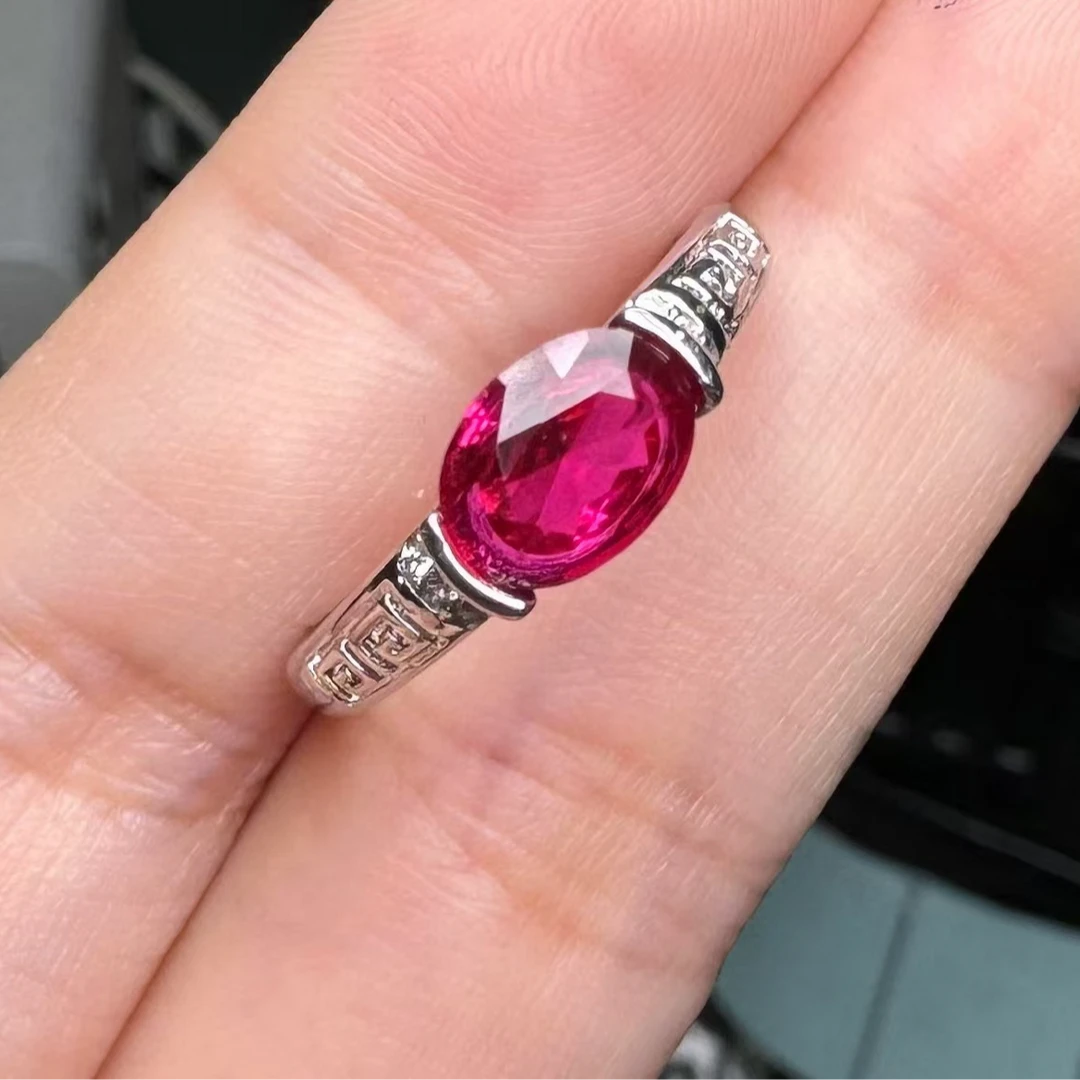 气质时尚红宝石-精工合金培育戒指700