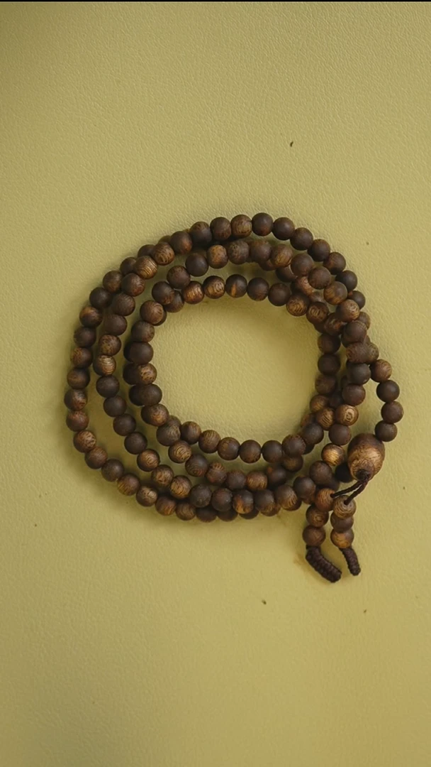 手串沉香5mm圆珠多圈海南一代母树乌身原叶12g+