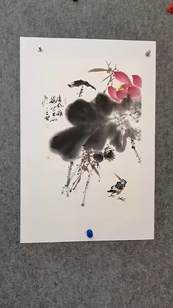 清风雅韵68*46cm（翠鸟）