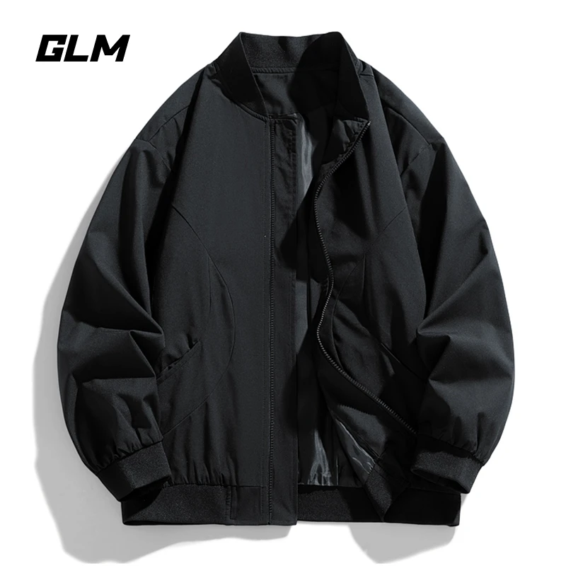 GLM潮牌春季飞行服夹克男女同款棒球领秋冬情侣休闲潮流加棉外套