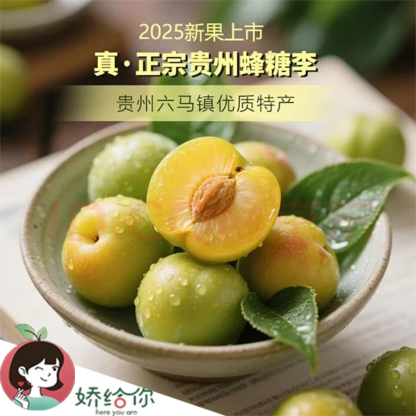 【顺丰包邮】正宗贵州六马蜂糖李水果新鲜李子2.5斤左右礼盒装