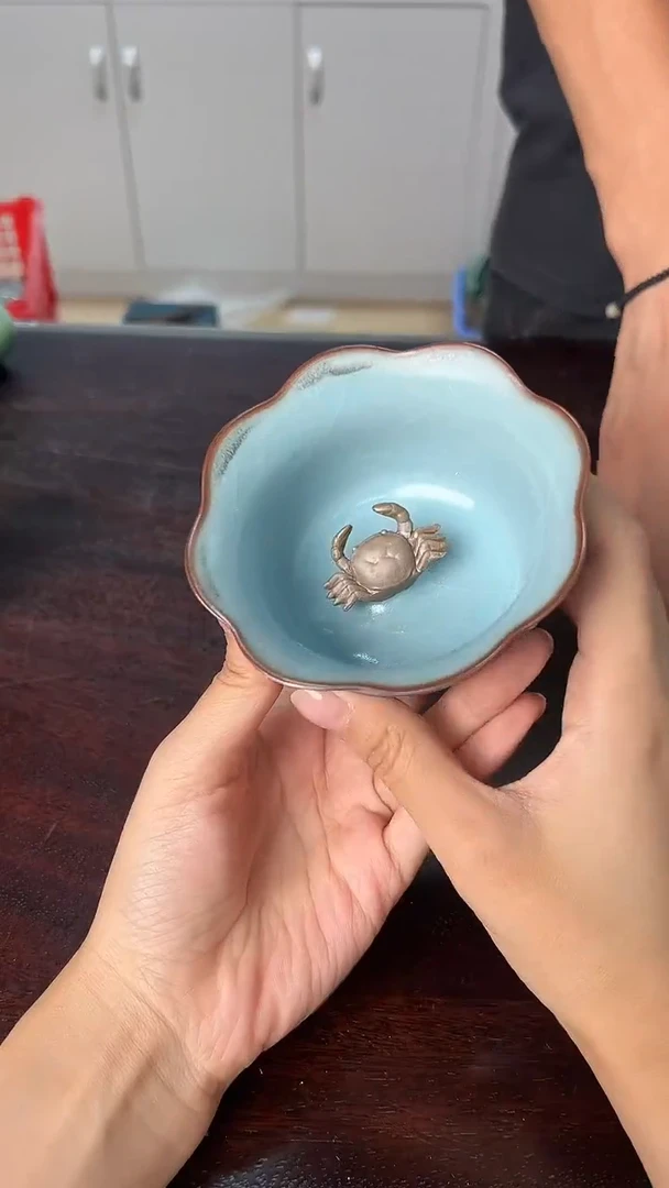 龙泉云间青瓷小米茶器