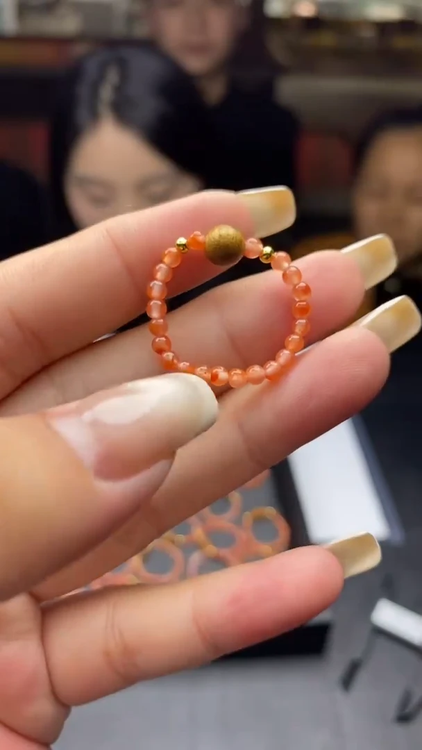 未镶嵌南红玛瑙戒圈多样性发其一-铜戒圈-J1857