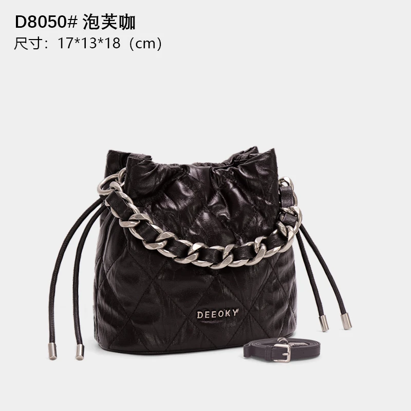 【YI CHEN】ZT-D8050-泡芙咖-高定轻奢时尚百搭潮流女士包包