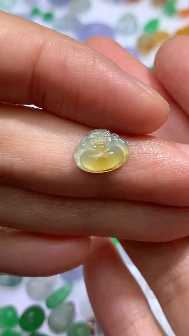 未镶嵌定制翡翠 小财爷