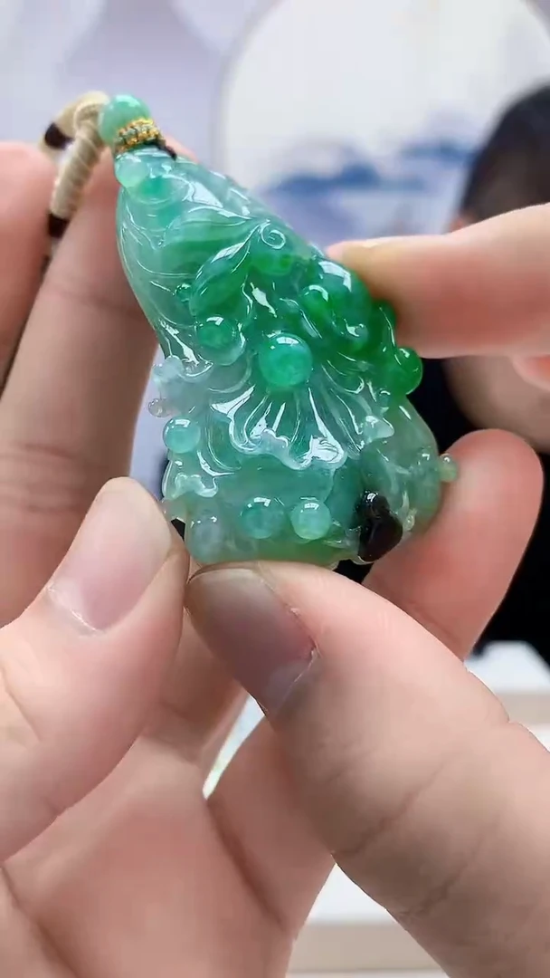 未镶嵌定制翡翠4898bb-毛货挂件65