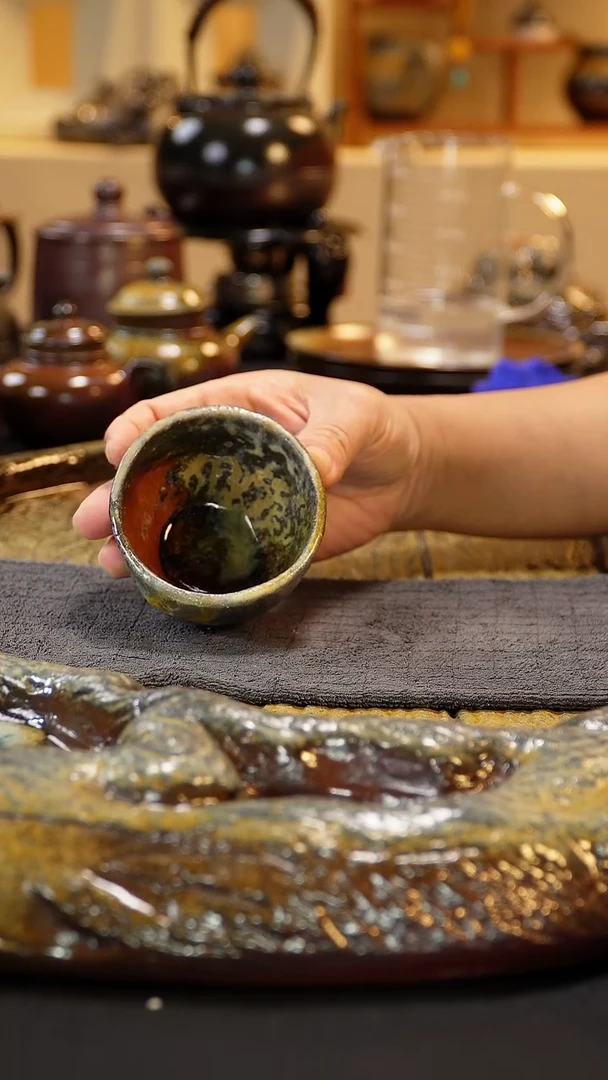 紫砂柴烧纯自然柴烧