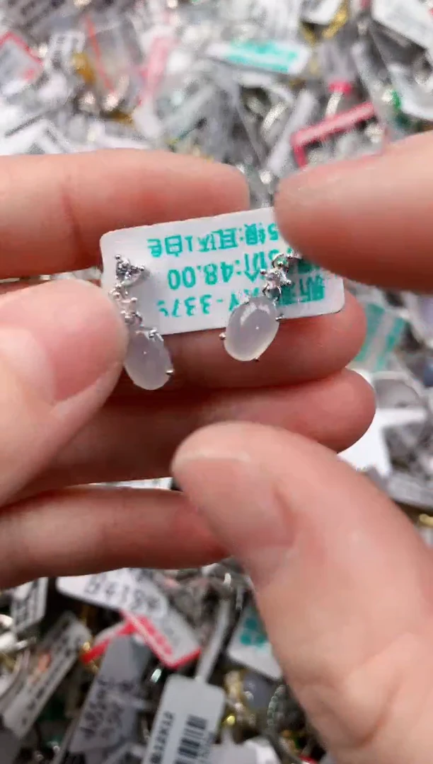 银S925镶嵌戒指翡翠111      9