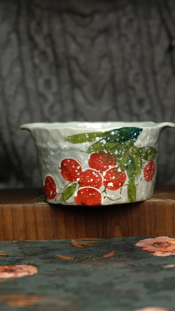 杯釉下彩手工手绘同款陶器