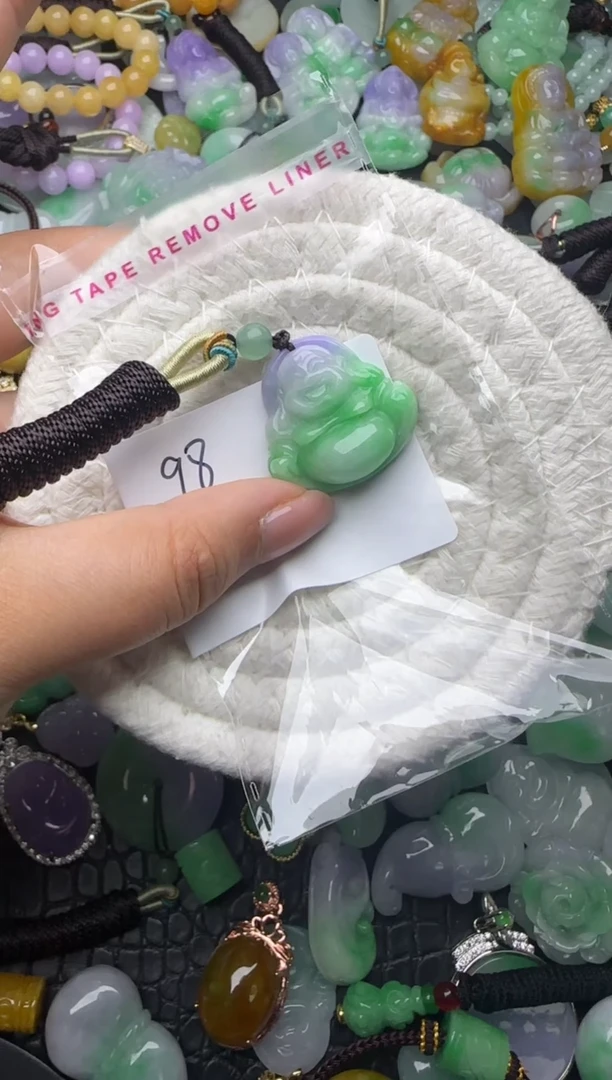 颈饰未镶嵌翡翠缅甸翡翠吊坠