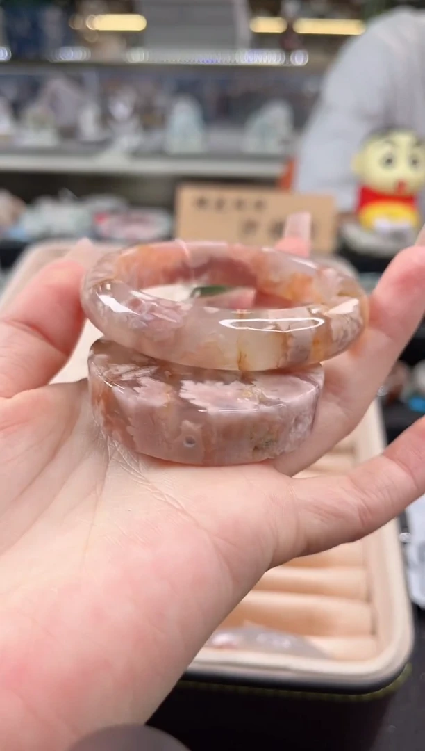 未镶嵌手镯石英质玉54圈口（赠品镯心）667891