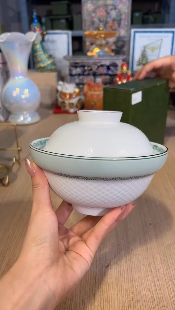 【闪购商品】杯147明珠之春带盖面碗